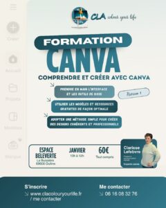 formation canva oullins pour petites entreprises, commerçant et associations